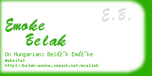 emoke belak business card